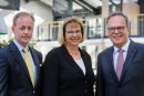 Die duo-Geschäftsführung (v.l.): Thorsten Paedelt, Gabriele Lubasch und Hans Jörg Iden.