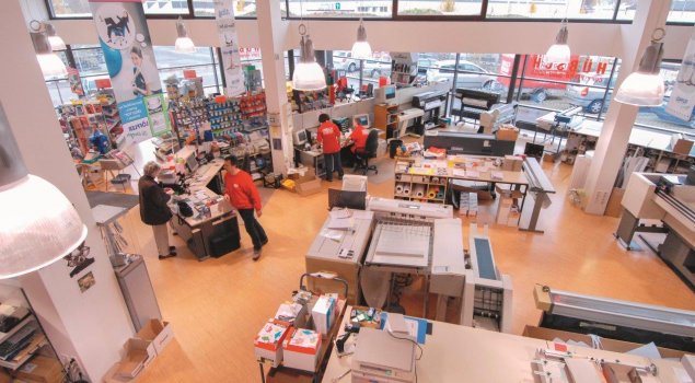 Die Filiale in Weinstadt bietet viel Platz.