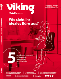 Viking stellt neuen Hauptkatalog vor: Kund:innen werden dazu angeregt, fünf wichtige Bereiche zu erkunden, die eine Büroumgebung optimal bereichern.