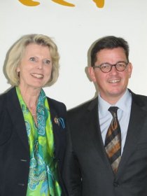 Messe Offenbach: Messegeschäftsführerin Ursula A. Diehl und Arnd Hinrich Kappe, Mitglieder der Geschäftsführung