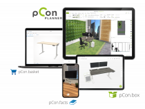 pCon: Design, Planung und Visualisierung des perfekten Arbeitsplatzes - jetzt auch mit Fellowes-Produkten.