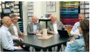 (von links): Marc Tundo (CFO), Rolf Schmid, Bernhard Grob, Hans-Albert Kufferath, Domenic Meier. Bild: Artoz