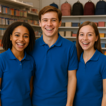 Mit Freude dabei: Diese Auszubildenden im Schreibwarenfachhandel starten motiviert ins Berufsleben – und zeigen damit, wie abwechslungsreich und zukunftssicher eine Karriere im Handel sein kann.