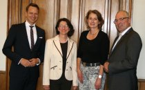 Robert Waloßek, Geschäftsführer Bettenrid, Michaela Pichlbauer, Vorständin Rid Stiftung, Cornelia Schambeck; Gesellschafterin Kaut-Bullinger, Caspar-Friedrich Brauckmann, Geschäftsführer Kustermann