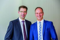 Die Vorstände Jörg Schaefers und Ingo Dewitz (v.l.) sind zufrieden mit der Entwicklung beim Büroring.