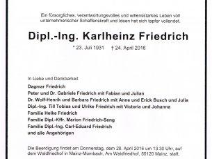 Todesanzeige""
