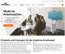 Durable hat seine Webseite umfassend überarbeitet.