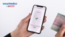 Im Gegensatz zu bereits existierenden Systemen, die optische (z.B. QR-Code) oder elektromagnetische (z.B. RFID) Technologien verwenden, nutzt easycheck einen aktivierbaren Digitalcode der mittels Spezialtinte auf transparente Labels gedruckt wird. Die bed