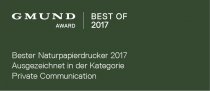 Gmund Naturpapierauszeichnung