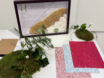 "Grow" präsentierte eine sorgfältig kuratierte Auswahl an innovativen Materialien auf Basis von Myzelium, Algen, Naturkautschuk und Pflanzenresten.