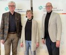 Michael Ruhnau (Präsident des HBS), Birgit Lessak (Mitglied des Präsidiums) und Christian Haeser (Geschäftsführer HBS).