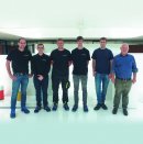 Auszubildende 2019 (v.l.): Markus Sautter (gewerblicher Ausbilder), Marc Wallenstein, Felix Brobeil, Jan-Niklas Stein, Pascal Siegmund und Dr. Michael Walther (kaufmännischer Ausbilder). 