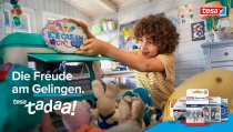Mit der neuen Kampagne soll die Markenbekanntheit gesteigert und Endverbrauchern das vielfältige Produktportfolio von Tesa vorgestellt werden
