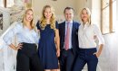Die Mitglieder der neunten Generation werden das Unternehmen künftig als aktive Gesellschafter*innen kontrollieren: Victoria, Katharina, Charles und Sarah von Faber-Castell (v.l.)