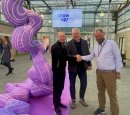 Florian Burghard (Sompex), Daan van Trigt (showUP) und Willo Blome (Blomus).