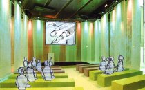 Eine Skizze der künftigen Plaza Academy in Halle 3.1