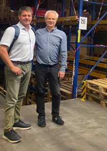Kooperationspartner im neuen Jahr: Geschäftsführer Marc Roca (Rocada) und Stefan Scharmann (Maul) freuen sich auf die Zusammenarbeit (v.l.)