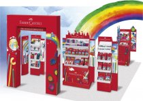 Das imposante Aktionskonzept besteht aus individuell wählbaren Displays und setzt sich wirkungsvoll vom Waren- und Markenumfeld ab.