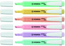 Mit der Stabilo swing cool Pastel Edition (unten) gehen stylische Pastell-Highlights noch leichter von der Hand.