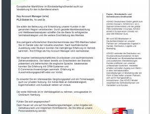 Stellenanzeige