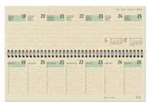11. Zettler Kalender: Tischquerkalender aus Graspapier