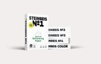 1. Bürobedarf & Papier: Firma: Steinbeis Papier GmbH, Produkt: ReThinkingPaper No 1 bis No 4