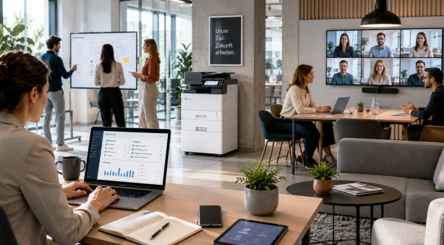 Ein moderner Arbeitsplatz besteht aus weit mehr als Hardware und Software. Entscheidend ist das Zusammenspiel von Technologie, Sicherheit, Prozessen und Service. Ein moderner Arbeitsplatz besteht aus weit mehr als Hardware und Software. Entscheidend ist das Zusammenspiel von Technologie, Sicherheit, Prozessen und Service.
