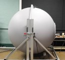 Maul-Testlabor: Geschlossene Ulbricht-Kugel für die Aufnahme photometrischer Messgrößen.