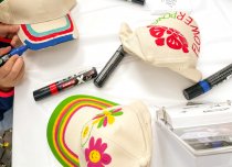 Die Events bieten viele Möglichkeiten zum individuellen Gestalten. Hier mit Edding X Multimarkern.